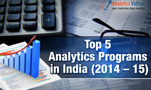 Top 5 Analytics Programs in India (2014 – 15)