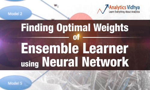 Finding Optimal Weights of Ensemble Learner using Neural Network