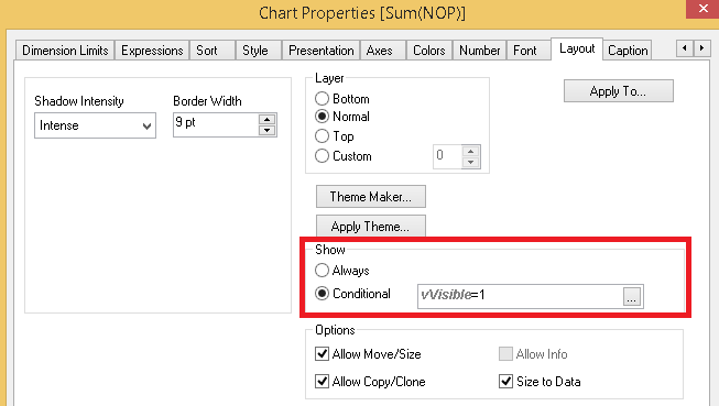 Chart Properties In Qlikview