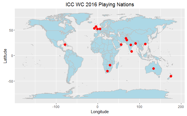 geographical map using ggplot in R