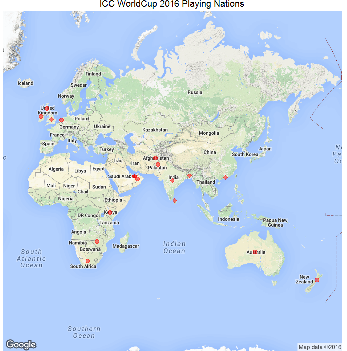 world map plot using ggplot in R