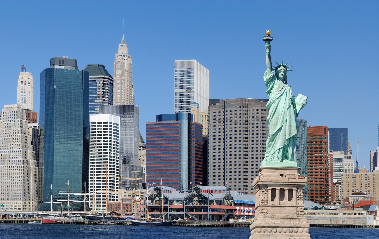 Statue of Liberty and New York City